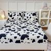 Milk Fleece Mattress Single-piece Non-slip Thermal Bedspread Bed Cover Simmons Mattress Dust Protective Cover Three-piece Set