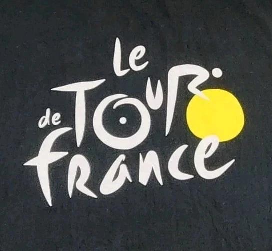 Le Tour De France Shirt Mens Large Black Official Bike Race Cycling Adult S