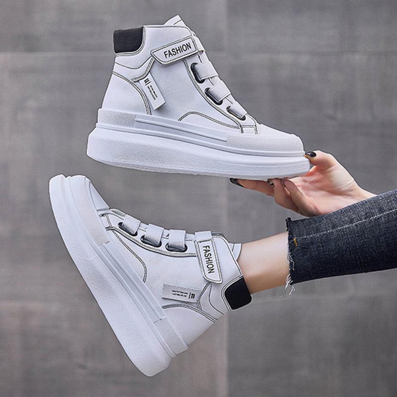 Fashion High-top White Shoes Platform Sneakers Ins Trend Women Sports Shoes Running Shoes