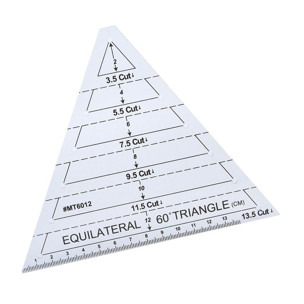 Acrylic Triangle High Transparency Original Scale Tailor maker Ruler for Quilting