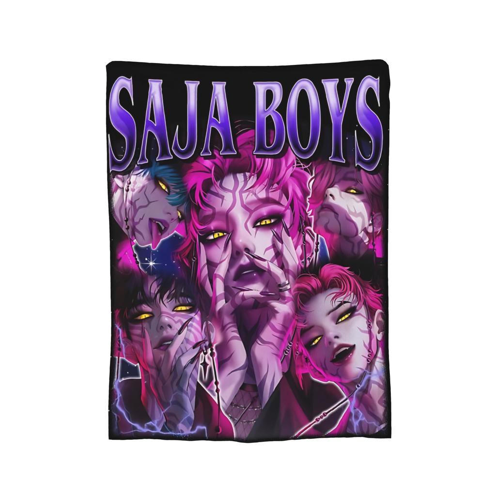 Jinu K-Kpop D-Demon H-Hunters Blanket Cover  Flannel Throw Blankets Summer Air Conditioning Portable Soft Warm Bedsprea,