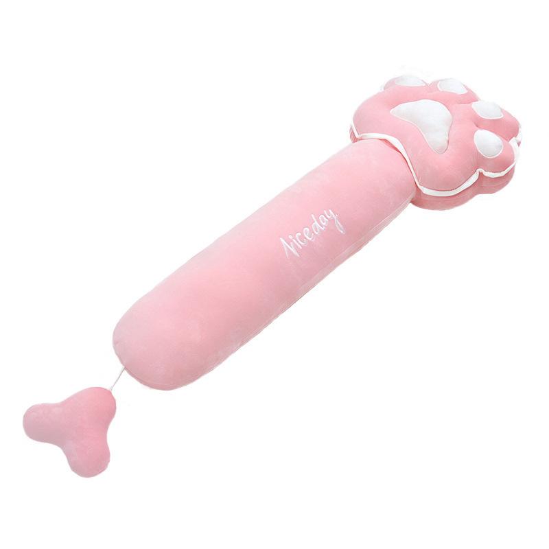 Cartoon Soft Cat Paw Long Throw Pillow Plush Toy Home Sofa Pillow Cushion Girl Rag Doll Birthday Gift