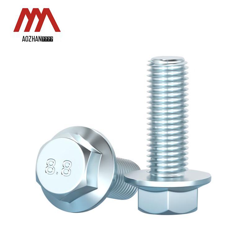 Aozhan Industrial GB5787 Carbon Steel Zinc Plated Hex Flange Bolts