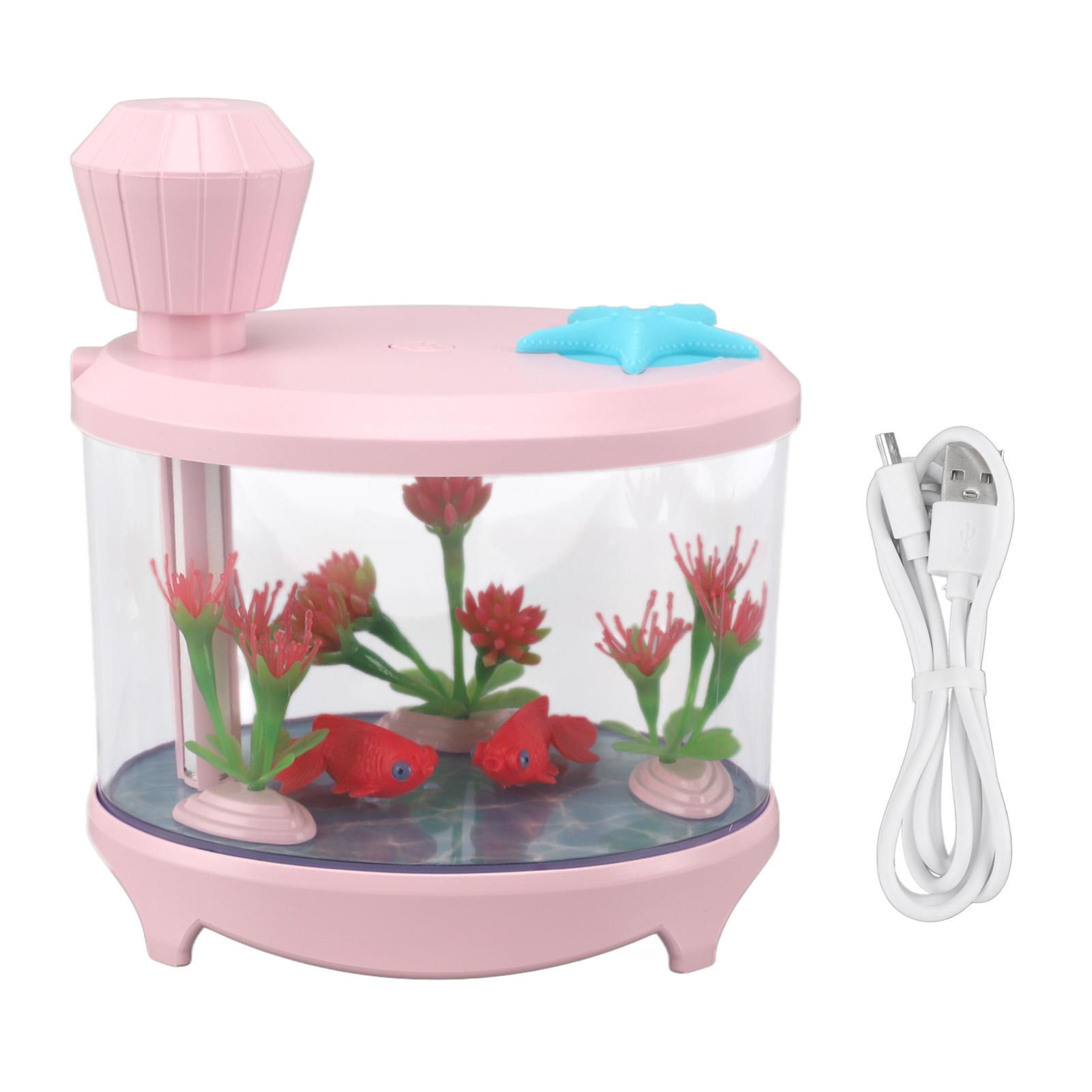 

Микроландшафтный увлажнитель воздуха для моделирования аквариума Ультразвуковой USB-уход с низким уровнем шума Эфирное масло Ароматерапия розовый