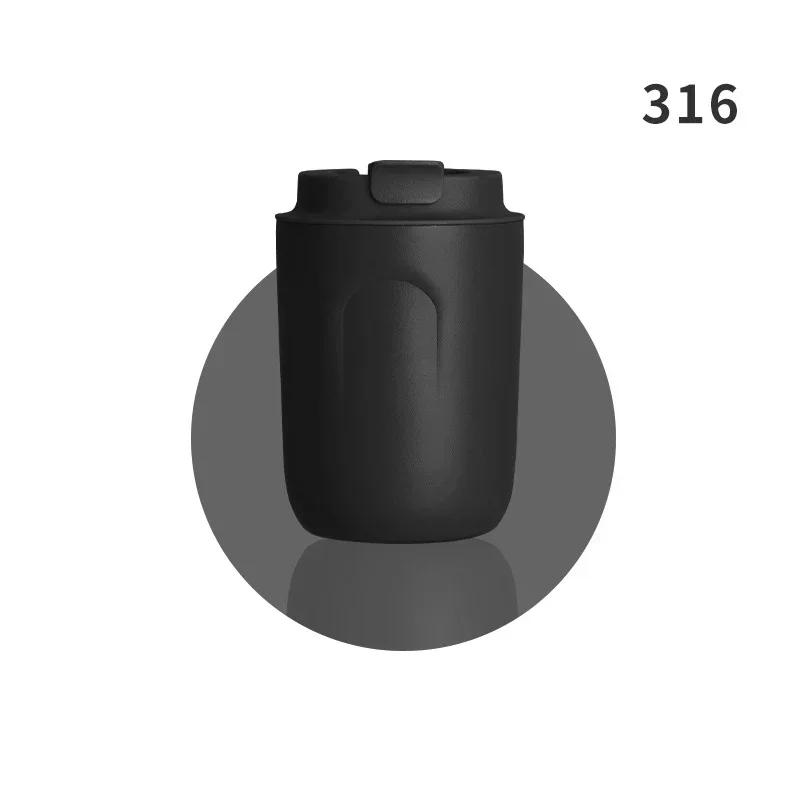 Mini butelka termiczna, kubek do kawy, kubek ze stali nierdzewnej, termos próżniowy, szczelny, kubek z podwójnymi ściankami, izolowany, podróżny, do napojów