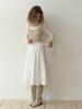 Liel Off Pleats Skirt (Ivory)