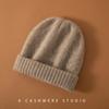 Autumn and Winter Cashmere Hat Women's Hollow Double-layer Casual Ear Protection To Show the Face, Small Wool Knitted Pile Hat Worn On Both Sides