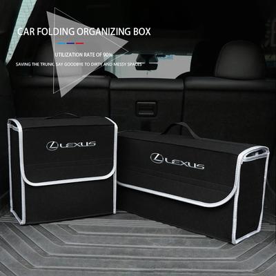 For ES RX NX LS UX LM LX GX LC RZ IS CT GS RC HS SC TX LBX Car Trunk Organizer Box Large Capacity Folding Storage Bag
