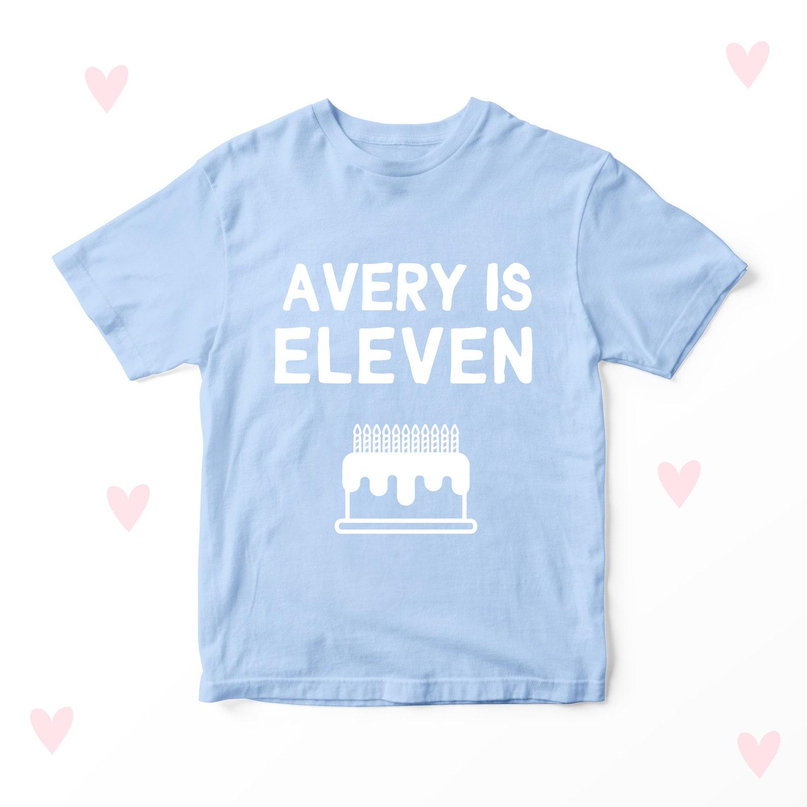 Personalized 11th Birthday T-Shirt, Kids Party Outfit 110