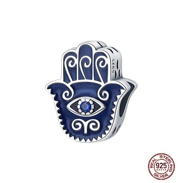 Charms FitFashion 925 Silver Original Bracelet Luminous Firefly Butterfly Turtle Feather Blue Eyes Beads DIY Daily Jewelry Gift