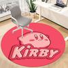 1pc Kirby Character Office Round Area Rug, Indoor Mat Suitable For Office,Bedroom Living Room Home Decor, Room Deco a0926082