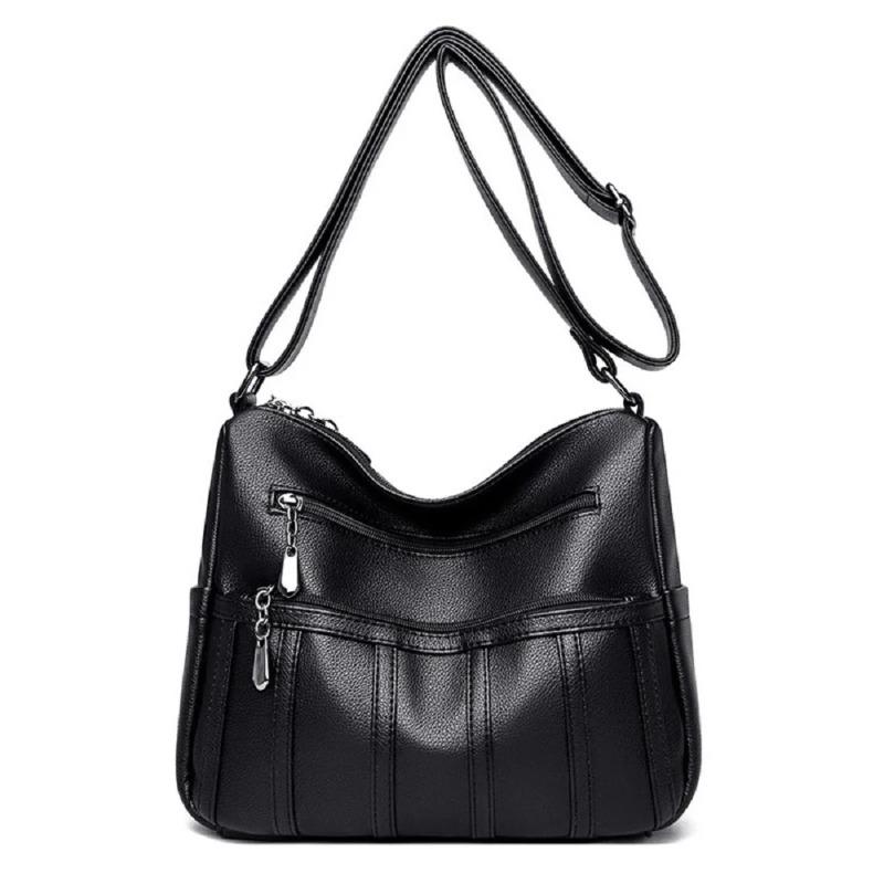 Nuova borsa a tracolla morbida in pelle per mamma da donna 2026, borsa a tracolla da donna per donne di mezza età e anziane, borsa a mano casual