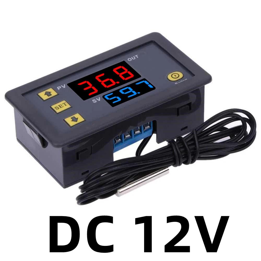 W3230 Relay Output Digital Temperature Controller -55~120°C Thermostat Regulator Heating Cooling Control Switch 12V 24V 110-220V
