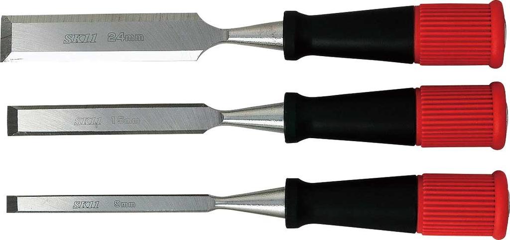 SK11 Woodworking DIY Set of Chisel, 3, 9mm/15mm/24mm