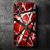 Eddie Van Halen Graphic Guitar Soft Phone Case for iPhone 16 16E 17 Air 15 Pro Max 14 Plus 13 Mini 11 12 7 Black Cover Back Shel
