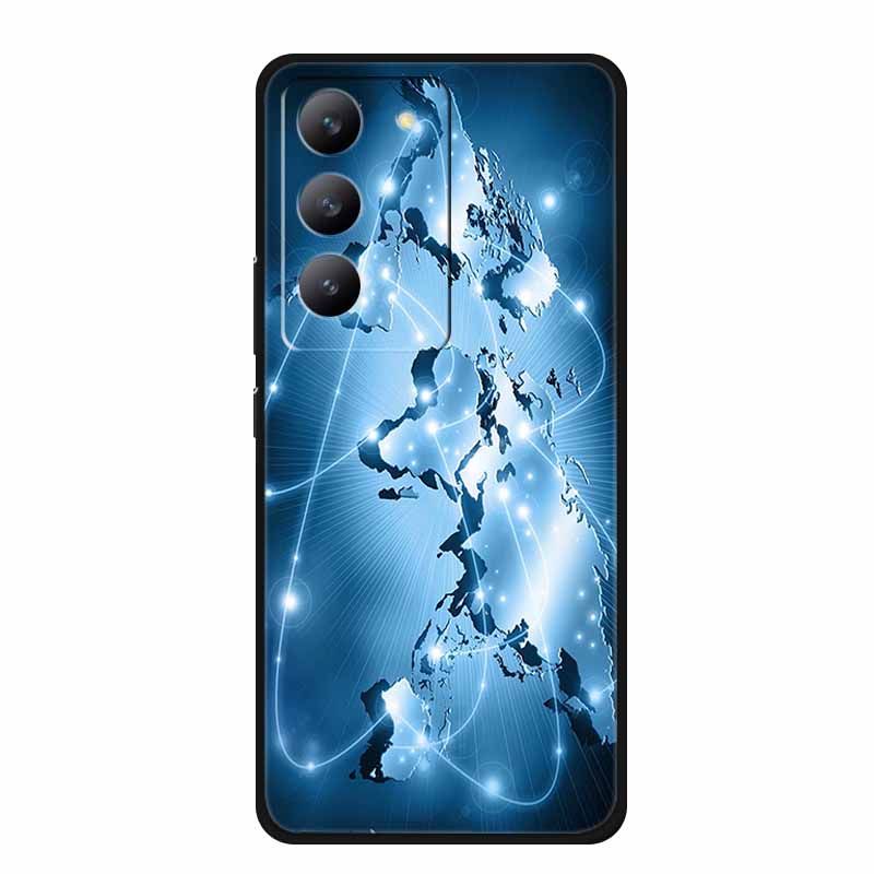 For Redmi 15 Phone Case Fashion Pictures Black Silicone TPU Soft Back Cover Case For Xiaomi Redmi 15 4G 5G Case Redmi15 Bag 6.9"