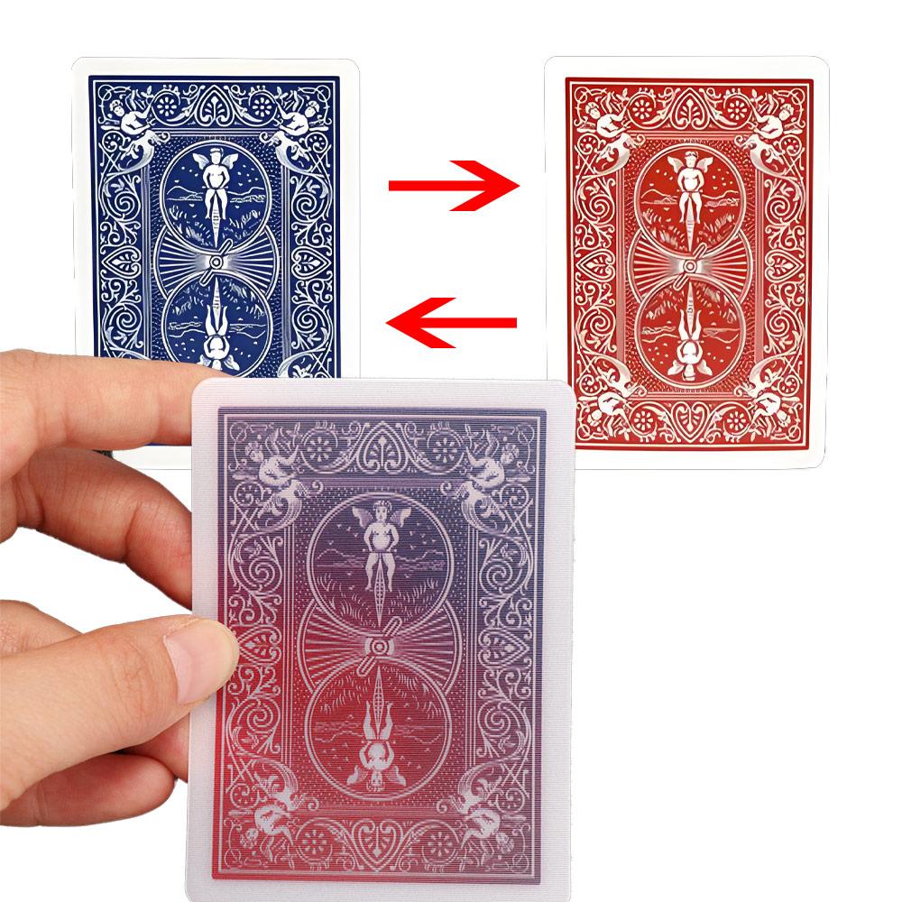 Blue Change Red Changing Color Card Change Color Deck Magic Tricks Card  Player Magic Props