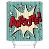 Comic-pop-art Shower Curtain Waterproof Bathroom Decor Polyester Fabric Bath Screen Bathtub Curtains with Hooks Shower Curtains