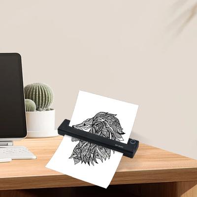 Wsparcie dla drukarki szablonowej dla laptopa, przenośna bezprzewodowa drukarka termiczna do papieru transferowego 210mm 218mm
