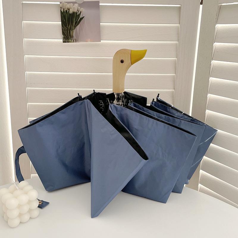 Ombrello Casual Pratico Ombrello Sole e Pioggia Compatto Portatile Protezione UV Pieghevole Ombrello da Viaggio Pendolarismo Quotidiano