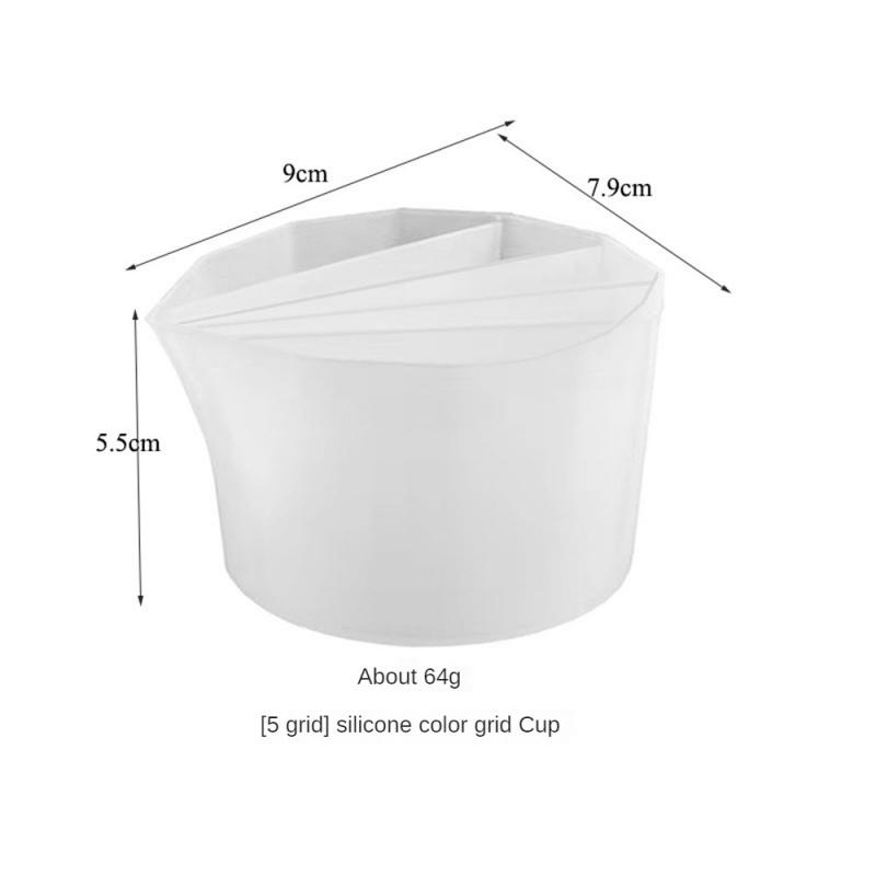 2/3/4/5 Grids Silicone Distributing Cup Pour Split Cup Resin Color Mixing Cup Epoxy Resin Acrylic Paint Crafts Making Tool