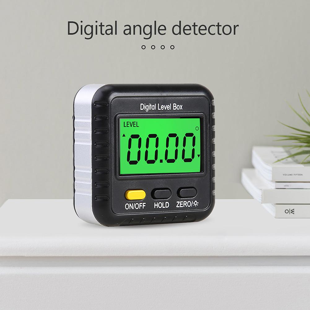 Electronic Digital Angle Protractor Magnetic Inclinometer Level Box Gauge Angle Meter Finder Base Measuring Tools