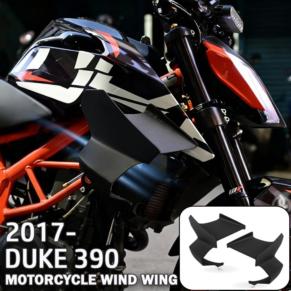 Für KTM DUKE 390 2017 390DUKE DUKE390 Motorrad Abtrieb Naked Frontspoiler Winglet Aerodynamischer Flügel Frontspoiler-Kit