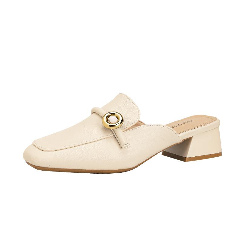 Huiliya bag head half slippers women's outer wear 2025 new French Muller shoes sandals fashion shoes X309-99