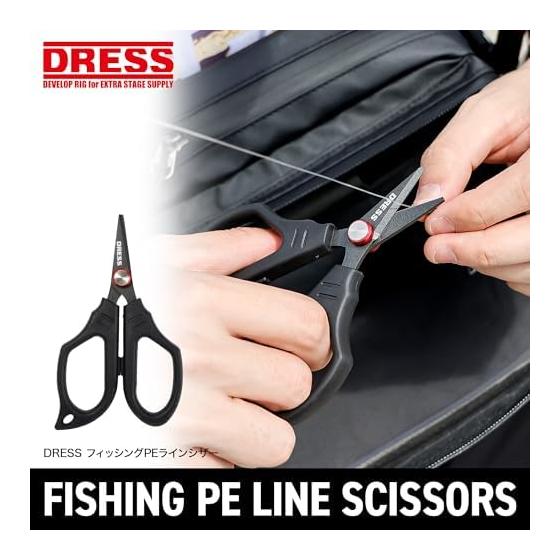 DRESS Fishing PE Line Scissors Scissors Line Cutter Line Knot Leader PE Fishing Fishing Tackle Portable Scissors Lightweight Compact