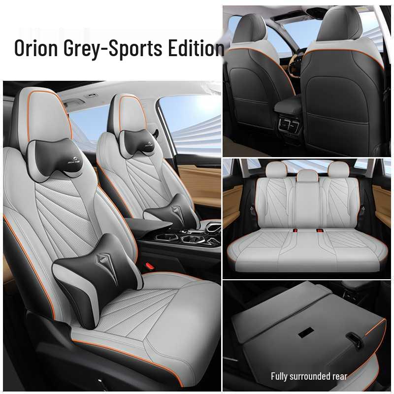Breathable Perforated Leather Seat Covers for 23-25 Geely Boyue L – Full Coverage, Four-Season Use