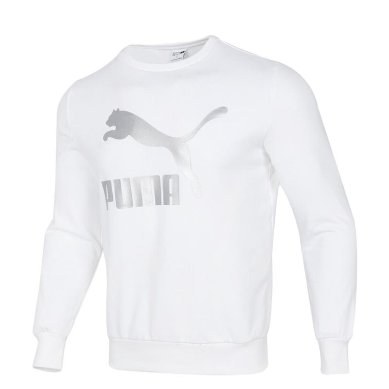 

Puma Толстовка Classics Logo Crew Neck Мужские топы Белый 531367-52 XXL