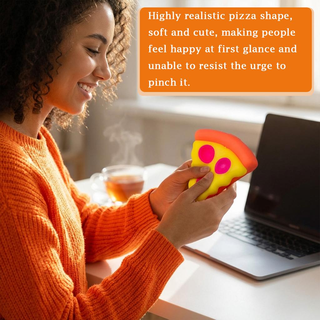 Pizza-shaped Squeezeable Stress-relieving Toy