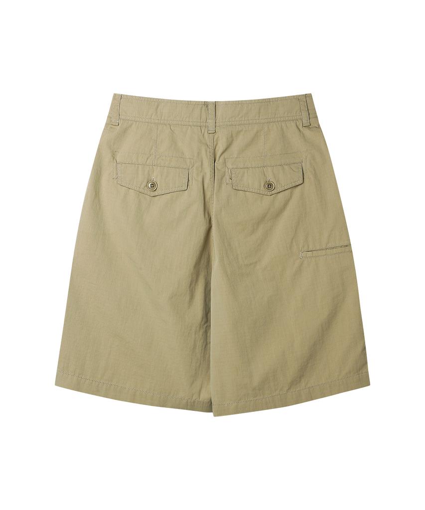 YOUNEEDGARMENTS Utility Ripstop Fatigue Shorts (Beige)