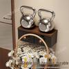 Walnut Bathroom Toilet Paper Holder with Storage