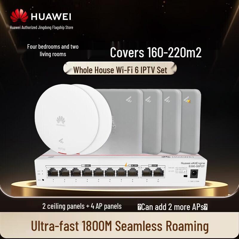 Huawei Whole-Home WiFi 6 AP+AC Gigabit Router System (IPTV Ready) (CN Version)
