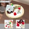 Small Christmas Snow House Mini Villa Xmas Gifts Scene Home Decor Decoration for 1/6