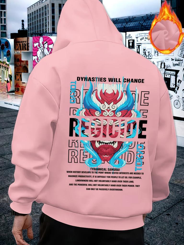 Hot selling men's new autumn regicide ghost mask print soft and comfortable hooded sweatshirt outdoor street style top