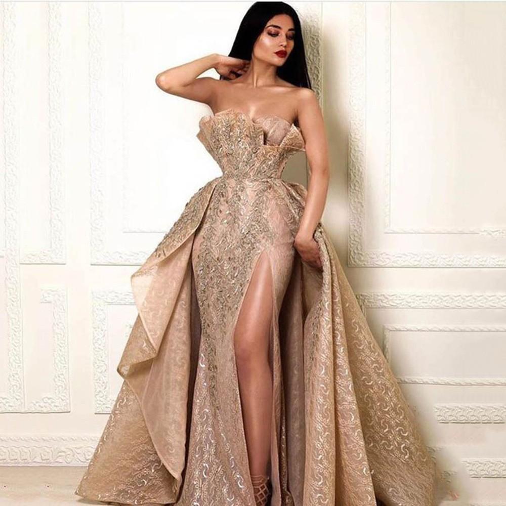 Elegant Gold Sequin Evening Dress With Sleeveless Wrap Design For Summer