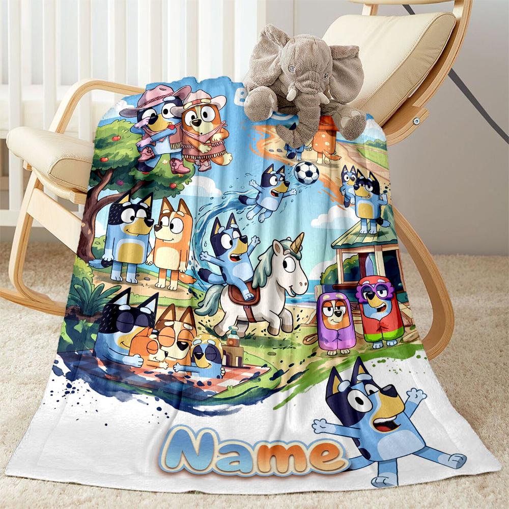 Winter Soccer Fun Customize Text Blanket Gift Personalized Blanket Durable Comfort Suitable for Picnics Couch Bed Seaside Four Seasons Universal