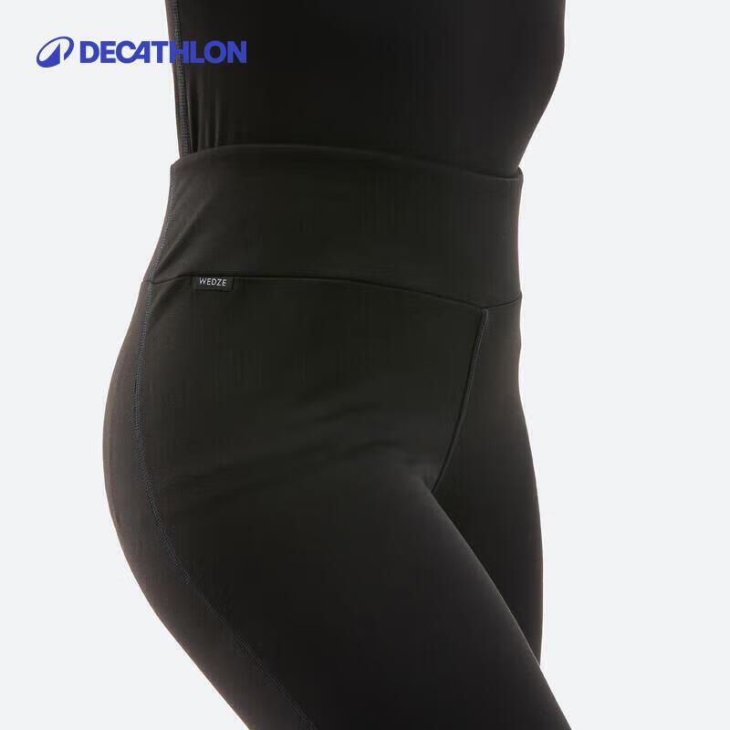 Decathlon OVW1 Damskie Legginsy Termiczne z Polarowym Wnętrzem