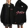 Popular Sweater Straykids Surrounding Harajuku Printed Sweater Hooded Loose Zipper Sweater