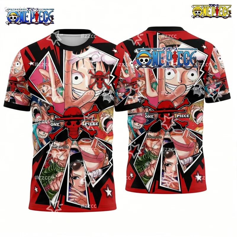 Herren Mode Einteiler T-Shirt Zoro Kunstdruck Jungen Kleidung Mädchen Kurzarm Herren Trikot Leichte Oberteile