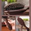 Boar Bristle Brush Wood Natural Hair Brush Dry Wet Detangle Wood Combs For Women Barber Beauty Care Paddle Scalp Massage Brush