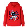 Felpa con cappuccio a maniche lunghe per bambini, Robot cartone animato fantascientifico cool con grafica a forma di controller di gioco, Felpa pullover casual autunnale invernale per bambini, uso quotidiano