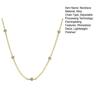 Women Necklace Rhinestone Decor Hollow Chain Lady Clavicle Necklace Daily Prom Party Commuting Neck Jewelry