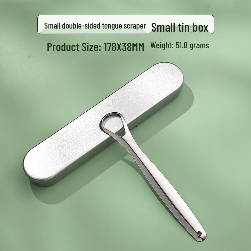 Stainless Steel Tongue Scraper & Coating Cleaner for Fresh Breath