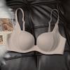 Push Up Bra Simple Seamless Bra for Women Flat Chest Show Bigger No Steel Ring Side Breast Collection Anti-sagging