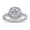 Princess Square Row Diamond Ring - Women's S925 Sterling Silver Micro-set Zircon Square Diamond Ring