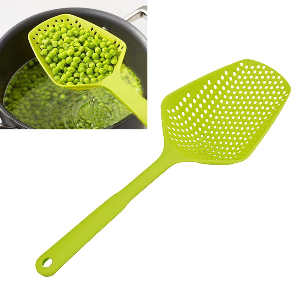Scoop Colander PP Plastic Integrated Multifunctional Slotted Spoon for Cooking Kitchen Supplies
