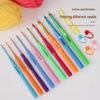 Colorful Soft-Handled Crochet Hooks Set for Kids' Knitting & Sewing Accessories - Beginner DIY Crafts